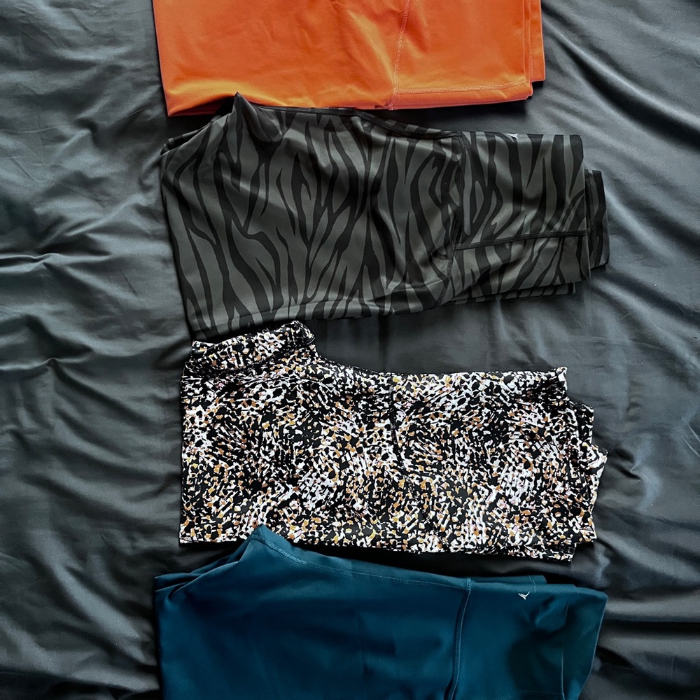 Set of Four Maternity Workout Leggings